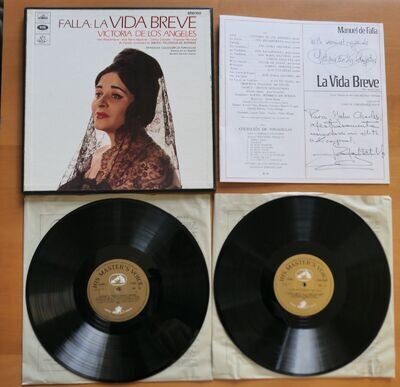 Victoria De Los Angeles *SIGNED* Falla La Vida Breve ED1 White Angel SAN 157-8