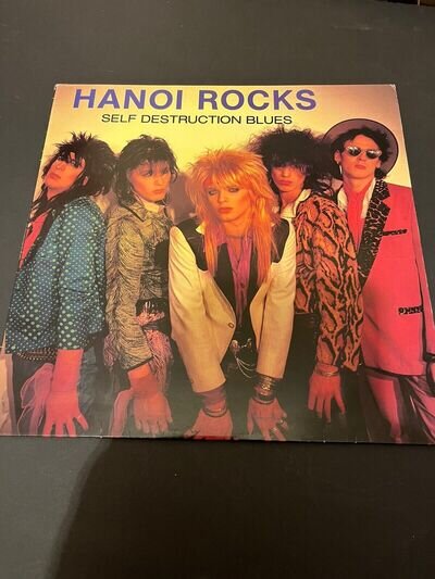 Hanoi Rocks – Self Destruction Blues - FIRST UK Pressing - Vinyl LP Vg /ex