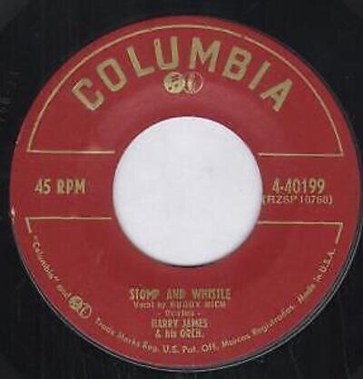 Harry James and His Orchestra Stomp and Whistle 7" vinyl USA Columbia 1954 Vocal