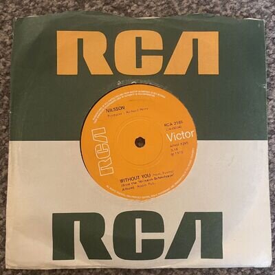 Nilsson Without you Gotta Get Up 7" Vinyl Single In Original Sleeve RCA 1972