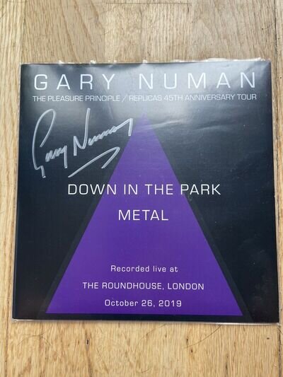 Gary Numan - Down In The Park / Metal Live - Signed - Coloured Vinyl - Only 2000