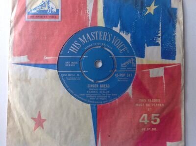 record-frankie avalon-ginger bread-H.M.V-POP517-rare-1958