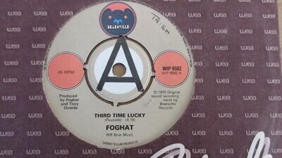 Foghat Third Time Lucky 7" 1979 **NEAR MINT**