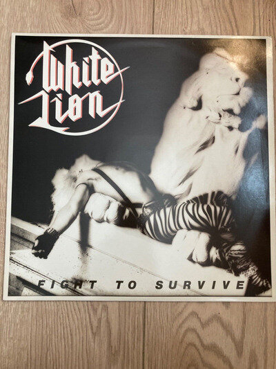 White Lion - Fight To Survive-VG+/VG+ Original Grand Slamm records