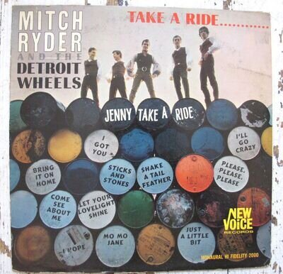 Mitch Ryder And The Detroit Wheels Vinyl Record Take A Ride New Voice USA Garage