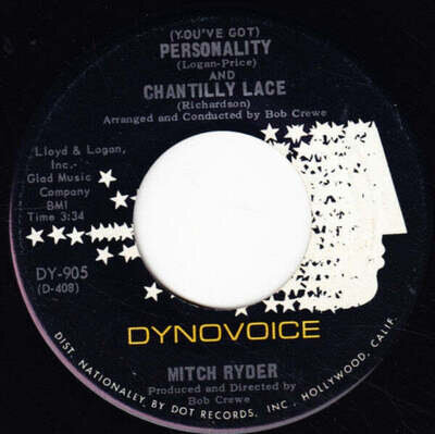 Mitch Ryder - (You've Got) Personality And Chantilly Lace (7", Single) (Near