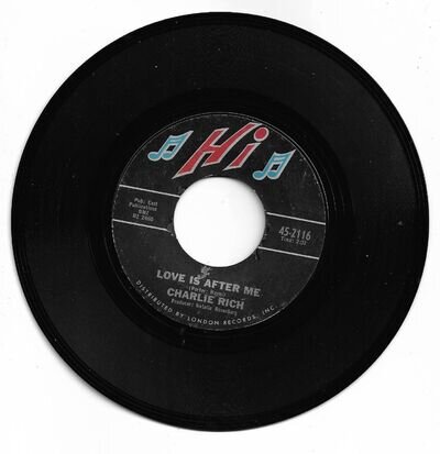 CHARLIE RICH - LOVE IS AFTER ME - Hi - VG++ CONDITION