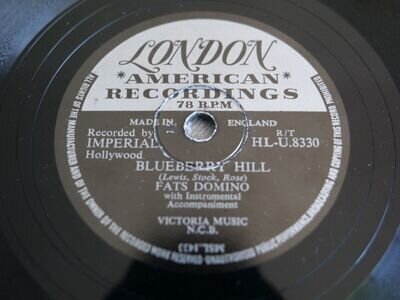 Fats Domino - Blueberry Hill / I Can't Go On 10" 78rpm Single Shellac HL-U.8330