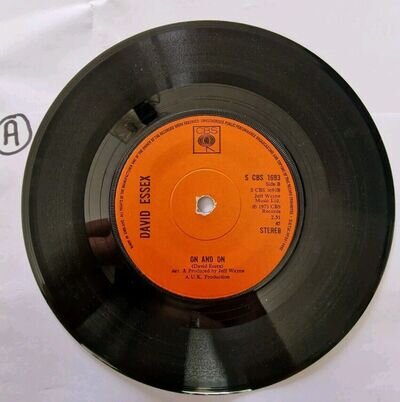 DAVID ESSEX 1973 ROCK ON / ON AND ON 7" VINYL RECORD ROCK POP CBS FIRST PRESS