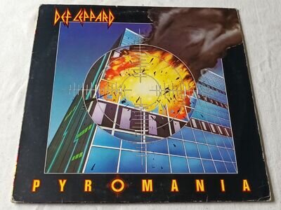 DEF LEPPARD - PYROMANIA (EU 1983 RELEASE - PRINTED INNER SLEEVE - GD/VG)