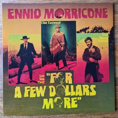 'FOR A FEW DOLLARS MORE' Soundtrack Ennio Morricone YELLOW Vinyl 10" NEW