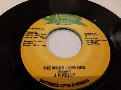 J R Kelly - The More I See Her. Made in Jamaica 7" Single EX w/ Latoya B Side