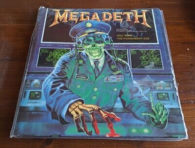 RARE! MEGADETH - HOLY WARS...THE PUNISHMENT DUE 12" 12CLG588 CAPITOL 1990 NM!