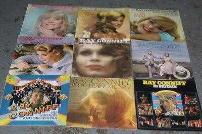 9 x Job Lot Bundle of RAY CONNIFF MUSIC 12” Vinyl Records - I17