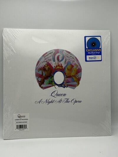 queen a night at the opera blue Vinyl limited walmart lp mint New Sealed USA