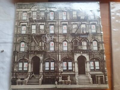 LED ZEPPELIN PHYSICAL GRAFFITI *SIGNED by ROBERT PLANT* UK Original 2x LP EX+