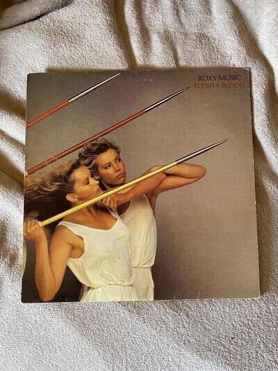 Roxy Music Flesh + Blood LP Album Vinyl Record 1980 POLH 002 Polydor - EX/EX