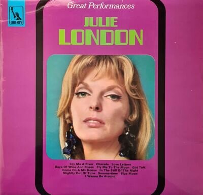 Julie London Great Performances 1968 Stereo Compilation 12" 33rpm LP EX/EX