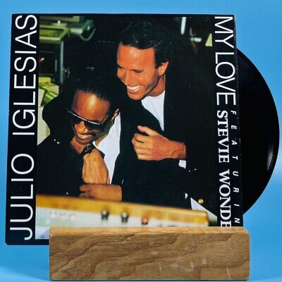 Julio Iglesias Featuring Stevie Wonder My Love 1988 7" Single Vinyl Record