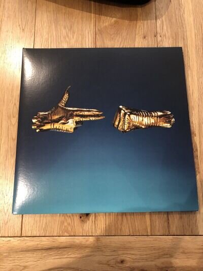 RTJ3 Gold Run The Jewels 3 ~ 2016 LIMITED EDITION GOLD Vinyl LP Records+stickers