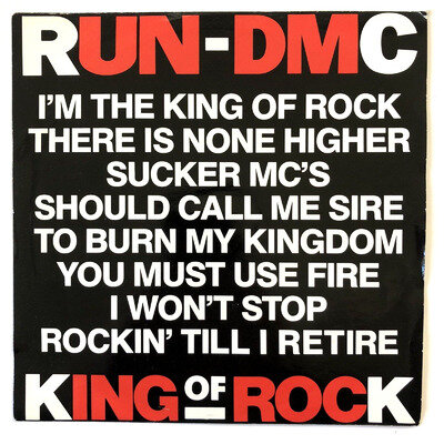 RUN DMC - Jam Master Jay / King Of Rock - 7'' Vinyl Record Single 1986