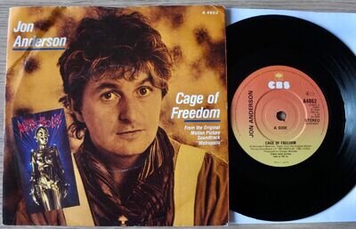 JON ANDERSON CAGE OF FREEDOM METROPOLIS OST 7" CBS (1984) MINT- PROG ENGLAND