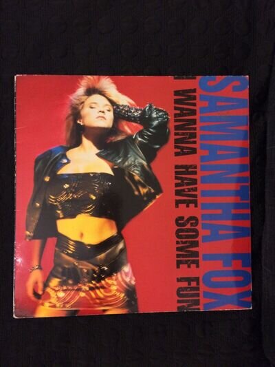 VINYL Record LP SAMANTHA FOX, I Wanna Have Some Fun 1988, 33RPM, 12"