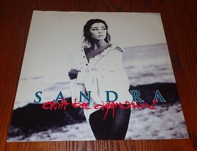 SANDRA VIRGIN 1992 12" VINYL SINGLE DON'T BE AGGRESSIVE EX/EX