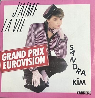 Eurovision BELGIUM 1986 SANDRA KIM J’Aime La Vie - 7” single