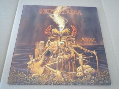 SEPULTURA -ARISE- AWESOME RARE FIRST PRESS LP VINYL ROADRACER 1991 EXODUS SLAYER