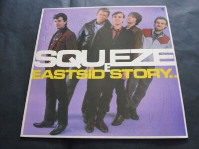 Squeeze - East Side Story 1981 UK LP A&M 1st FULLY SIGNED AUTOGRAPHED