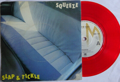 SQUEEZE - SLAP & TICKLE 1979 RED 7" VINYL SINGLE. AMS 7466.