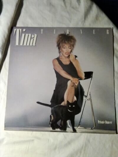 TINA TURNER PRIVATE DANCER ,12 INCH VINYL LP CAPITOL EJ2401521 LYRIC INNER