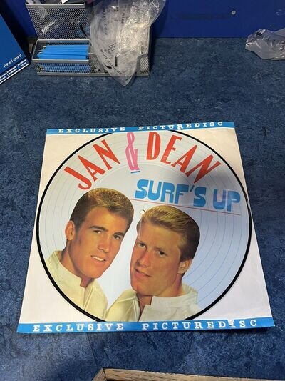 Jan & Dean: Surf’s Up, 1986, Everest, Picture Disc Lp, Ex