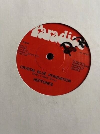 The Heptones - Crystal Blue Persuasion   12"Single Vinyl Record Reggae