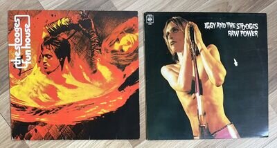 Iggy Pop & The Stooges - Raw Power & Fun House Vinyl LPs Records