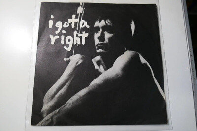 IGGY POP – I GOT A RIGHT 7″ – Nr MINT UK PIC SLEEVE DAVID BOWIE STOOGES PUNK