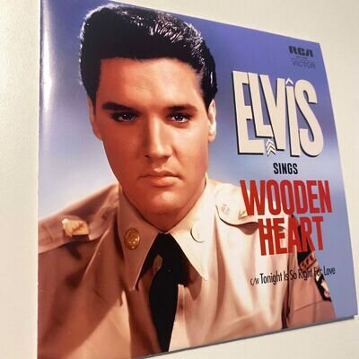 ELVIS PRESLEY, WOODEN HEART, UK (sleeve cover only) Orange Label