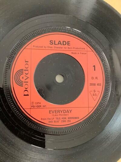 Slade. Everyday 7” Single VG+. 1974. Polydor