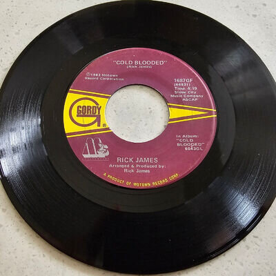 Rick James ** Cold Blooded - 1983 Soul Funk US Import 7"