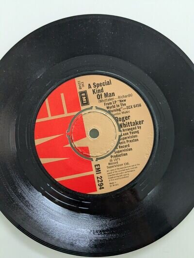 Roger Whittaker 45 Rpm Vinyl Single