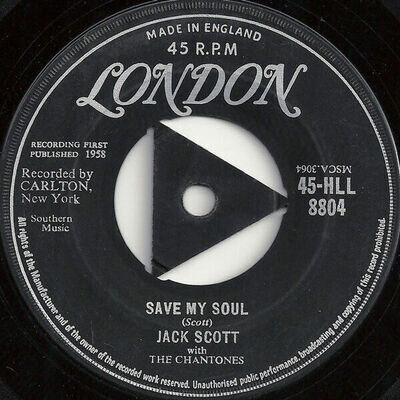 Jack Scott With The Chantones - Save My Soul - 7"