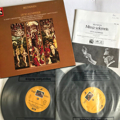 SLS 922 MISSA SOLEMNIS Beethoven KLEMPERER LPO 2 x LP EMI Box SET