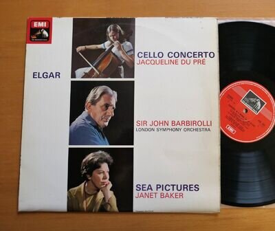 ASD 655 Jacqueline Du Pre Elgar Cello Concerto Barbirolli EMI B/w label EX