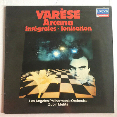 VARESE Arcana, Integrales, Ionisation Zubin Mehta LA Philharmonic Vinyl LP NM