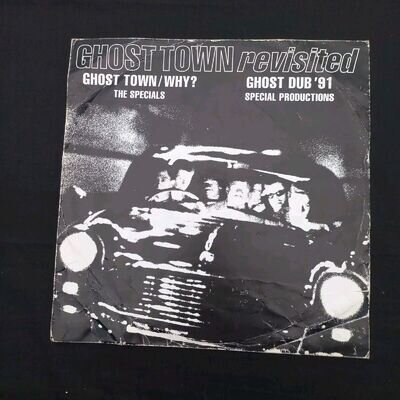 THE SPECIALS,-GHOST TOWN REVISITED, 2 Tone 12' VINYL Picture Sleeve. PLAY TEST