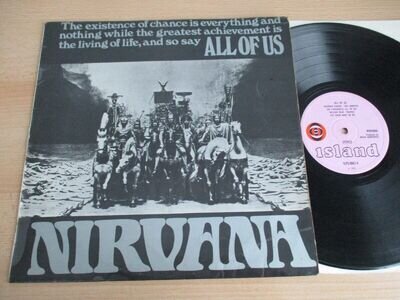 NIRVANA, RARE ORIGINAL VINYL LP, ALL OF US, PINK ISLAND, ILPS 9087, PSYCH 1968