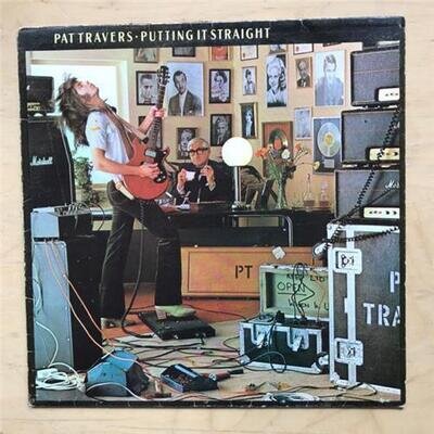 PAT TRAVERS PUTTING IT STRAIGHT LP 1977 WITH INNER SLEEVE (shelf wear on cover)