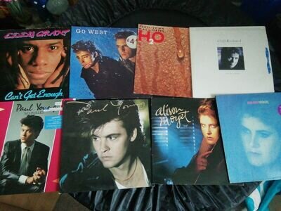 80s Vinyl LP Records Job Lot Eddy Grant Go West Hall Oates Paul Young Alis Moyet