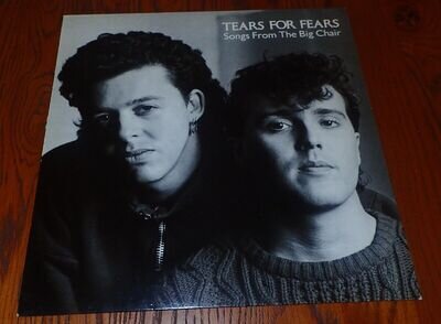 TEARS FOR FEARS 1985 MERCURY A1/B2 VINYL LP SONGS FROM THE BIG CHAIR EX/EX INNER